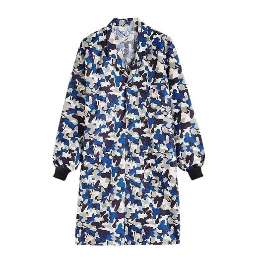 Camouflage coat, labor protection work clothing, men's stain-resistant, breathable, dust-proof outer clothing, threaded cuff coat, scissor style, large size 155 to 220 Jin Jin equals 0.5 kg