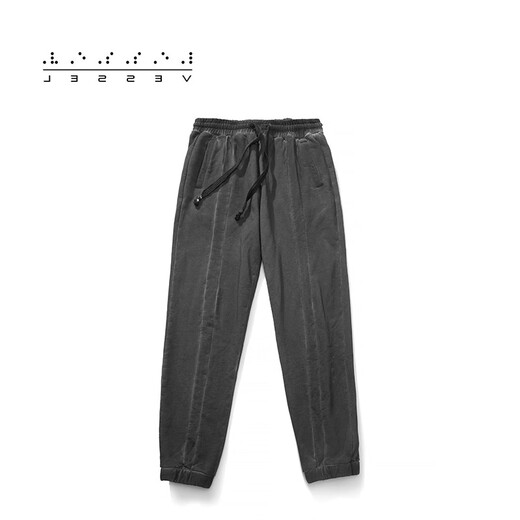 XVESSEL Waffle Plaid Trousers Destroy retro versatile trendy casual plaid trousers Spliced ​​cashew flower yellow Y21X723Y S