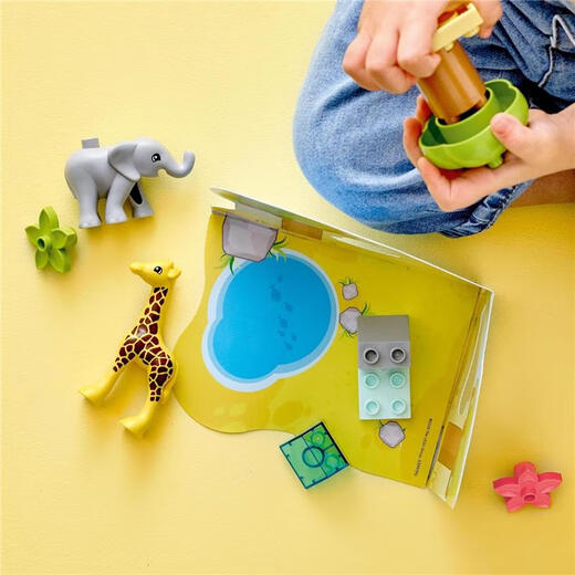 LEGO (LEGO) LEGO (LEGO) [Japan Direct Mail] Bausteine ​​und Spielzeug Debao Big Grain Serie Frühaufnahme und Bildung Afrikanische Tiere 10971