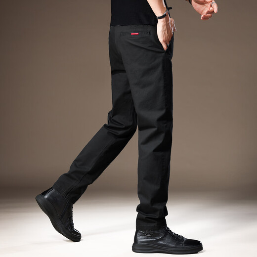 New Balance high-end American business casual pants for men in summer solid color loose straight-fitting pants for men simple men's pants look taller, dark gray + shipping insurance 34 [Suggested 160-170Jin [Jin equals 0.5 kg]]
