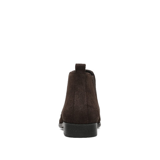 
New plush Martin boots men's winter leather boots high top leather shoes men's British short boots matte reverse velvet leather men's boots trendy brown leather 40