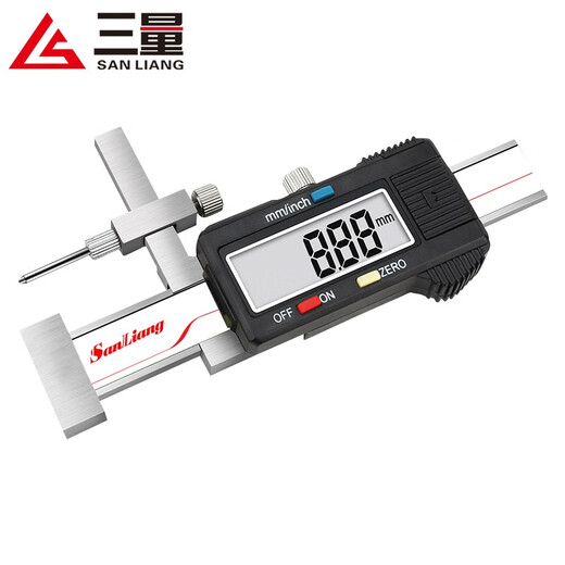 Three-quantity digital display area difference gauge, high-precision 0.01mm area difference ruler, vernier breakage gauge, high and low caliper section difference ruler JD143 area difference ruler 0-10mm