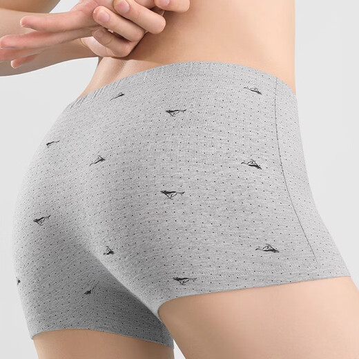 Seven Wolf Panties Men's Summer Pure Cotton Antibacterial Breathable Boxer Boxer Large Size Boxer Boxer Shorts Men's Shorts D3290-4A Classic Wolf Antibacterial 100% Pure Cotton 4 2XL (waist circumference 2.6-2.7 feet 140-160Jin [Jin equals 0.5 kg])