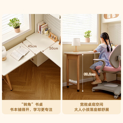 Quanyou Home Modern Simple Teenager Desk Rack Integrated Storage Storage Bookcase Study Desk