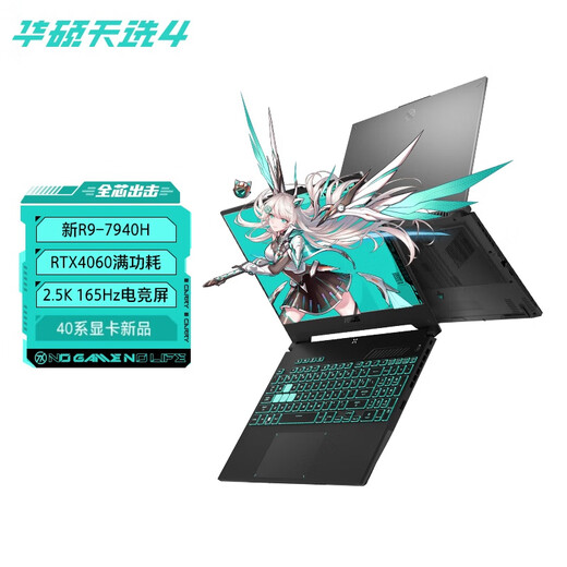 ASUS Tianxuan 4 Ryzen version high-performance gaming laptop (Ryzen 9 7940H 16G 512G RTX4060 2.5K 165Hz P3 wide color gamut) Gray