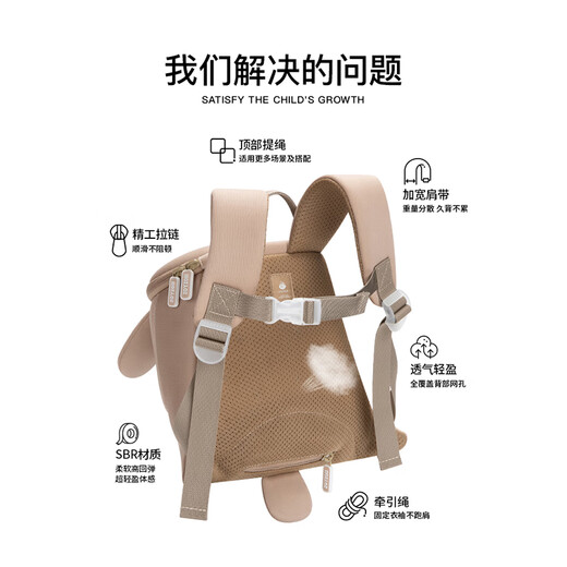Zoy Zoii Kindertraktionstasche 2-6 Jahre alte Kinderschule Baby Rucksack Anti-verlorene süße leichte und komfortable Kindertagsgeschenk