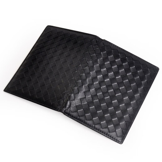 Yvongo Yunge Sheepskin woven passport bag multi-function storage passport clip protection case ID bag card bag men and women genuine leather cowhide new product