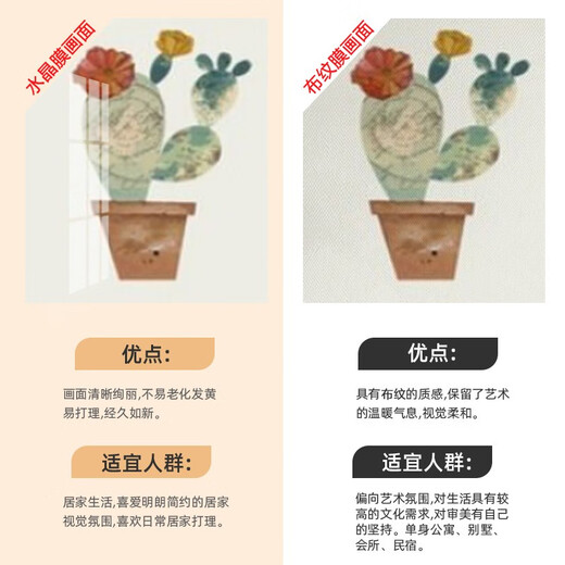 萌依儿（Mengyier）北欧客厅装饰画简约风格沙发背景墙画餐厅挂画现代卧室画玄关的 莫小邪1283 30*30cm布纹膜三联画 黑边