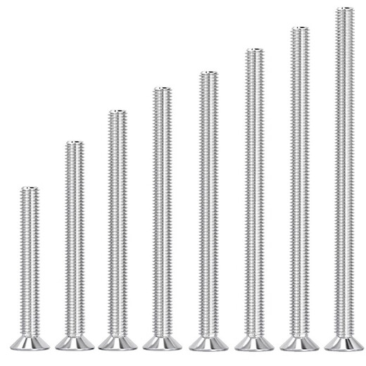 Tianzhuo Hardware 304 stainless steel extra long screw countersunk head cross screw MM3M4M5*110 120 130 150 200 M4*120-5 only