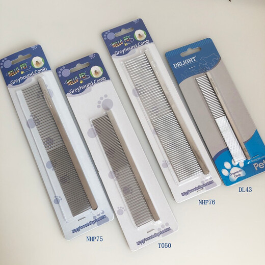 DELIGHT Pet Grooming Comb Cat and Dog Comb Ragdoll Cat Knotting Comb Teddy Bichon Dog Grooming Artifact Pulling Comb DL43 Small Face Comb-13cm