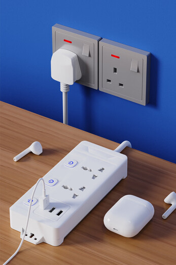 International universal socket conversion British standard strip European standard American standard British plug strip British standard universal wiring board 1.8 meters three-position independent switch domestic plug universal plug