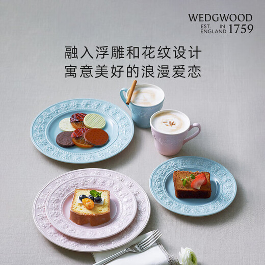 Wedgwood 11.11 Guaranteed Happy Holiday Blue + Raspberry Mug 2 Pack Ceramic Mug Matching Coffee Mug