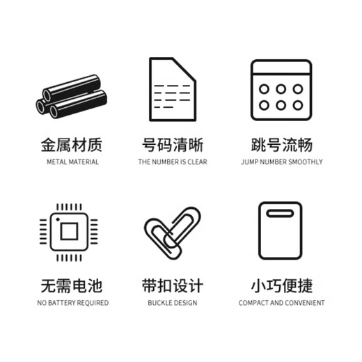 Pilot counter manual mechanical counter people flow counter four-digit counter