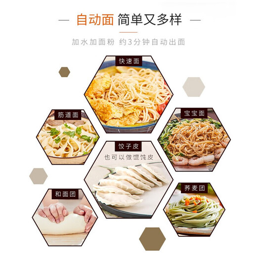 Joyoung Noodle Machine Vollautomatisch intelligentes Wasser-Multifunktions-Nudel-Nudel-Nudel-Nudelknetenknödelknödel-Hautmaschine Noodle Press für 1-5 Personen M6-L20 geeignet