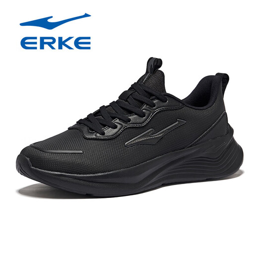 Hongxing Erke Herrenschuhe Sommer 2025 Neue Weichlöser Laufschuhe Mesh schwarze Schuhe Schwarze Atmungsbezirke Dünne Papa Männer Sneakers Schwarz [wasserdicht im Sommer] 38 Marke Direktvertrieb