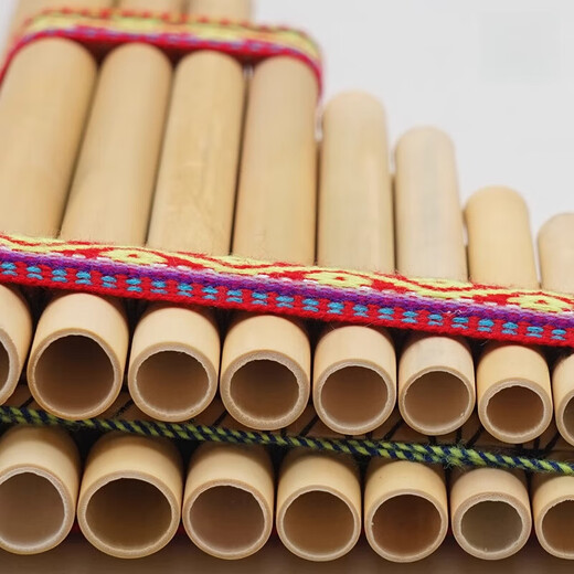 Ouyin Panflute Peruanische Indianer 23 Notizen 19 Notizen 13 Notizen Einreihe Doppelreihe Erwachsener Student Inca Folk Instrument Level Single Rohr 25 Röhrchen C -Melodie
