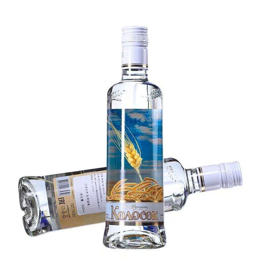 萨拉普尔500ml瓶进口俄罗斯小麦穗风味伏特加小麦酒洋酒烈酒白酒鸡尾酒 真麦穗伏特加 500mL 5瓶