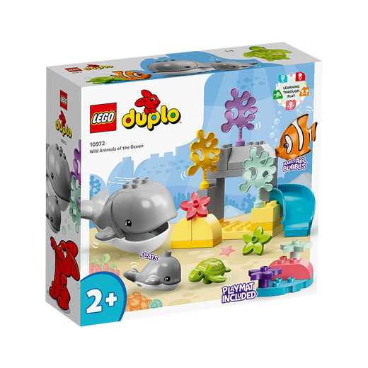 乐高（LEGO） 得宝大颗粒幼儿创意拼搭玩具生日礼物 10972 海洋野生动物