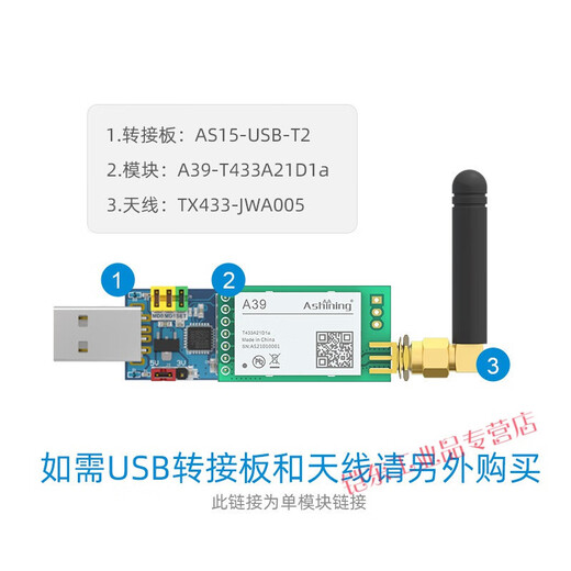 Nouveau réseau de relais transmissif sans fil LORA Performance du module de récepteur de port série sans fil SX1278 Application simple A39-T400A21S1A