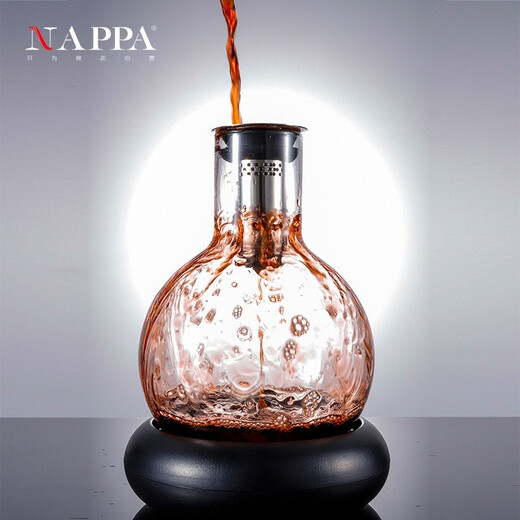 NAPPA crystal decanter, high-end wine divider, handmade, lead-free, rapid decanter, storage wine set, red and white universal decanter, 1200ml