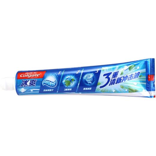 Colgate Ice-Cold Triple Mint Toothpaste Fresh Toothpaste with Mint Factor Tooth Stains Family Set [Cold Mint] 2 120g