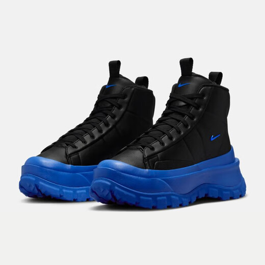 Nike (Nike) Chaussures décontractées Chaussures féminines Summer Nouvelles chaussures de sport haut haut haut seme épaisse bottes jaunes Martin Boots DQ5601-710 FQ9065-001 noir et bleu 36