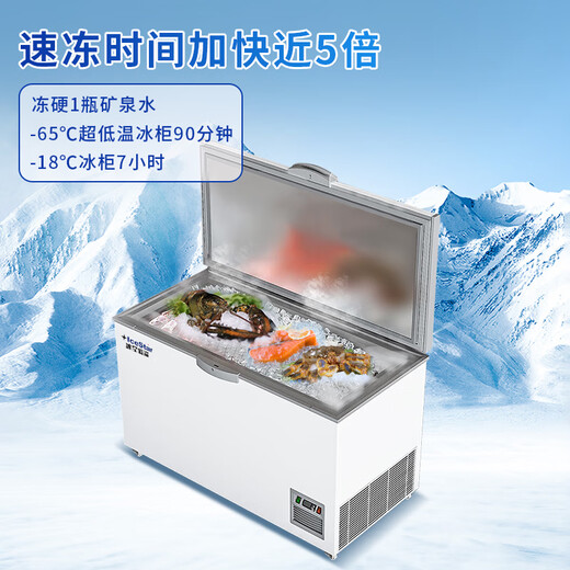 冰星超低温冰柜-60度金枪鱼海鲜干冰深冷零下80度冰箱家商用冷冻柜不锈钢负40度低温急速冻冷柜 【-45度】695升【储存900斤】