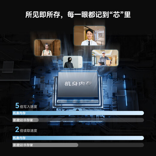 海雀 400万可视门铃智能电子猫眼360度变声对讲可通话防拆家庭门口病床头 老年人呼叫器无线监控摄像头 【升级款叮咚机】全彩+7天云存