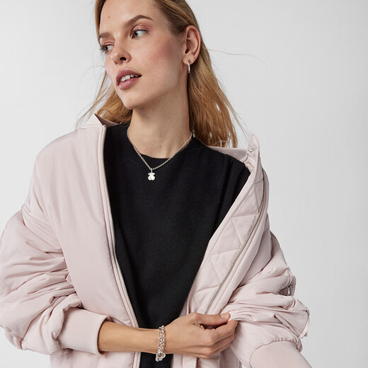 TOUS Taosi Bear 925 silver mother-of-pearl classic bear pendant female necklace pendant female couple gift white 215434520