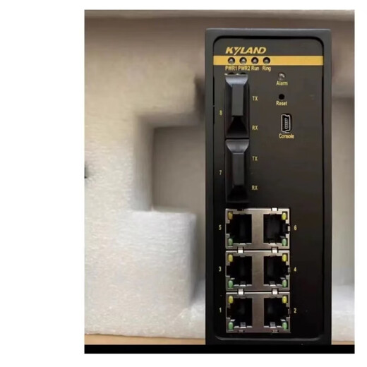 水木风 8口百兆网管卡轨工业交换机KIEN7009-2M6T-SC40-HV