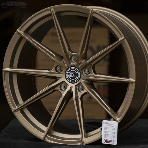 KE German WF-CF03 Internet celebrity spinning wheels are suitable for Mercedes-Benz, BMW, Audi Xingrui and Lynk & Co models, high-gloss silver (all aluminum alloy + spinning process) 19 inches 8.5J