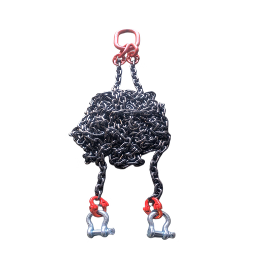 Renjuyi hängende Kette Doppellimb Kette Hanging Ring Häppchen Ring Hängende Schlinge G80 Mangan Stahlkette Eisenkette Schlinge Takelung 12358 Tonnen 2 Tonnen 1 Meter