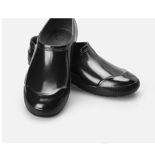 Pulijie Botas de lluvia de tubo corto Spring y otoño zapatos de agua bajos en la cima de los zapatos de goma impermeables antideslizantes 996 Negro bajo, no algodón 42#