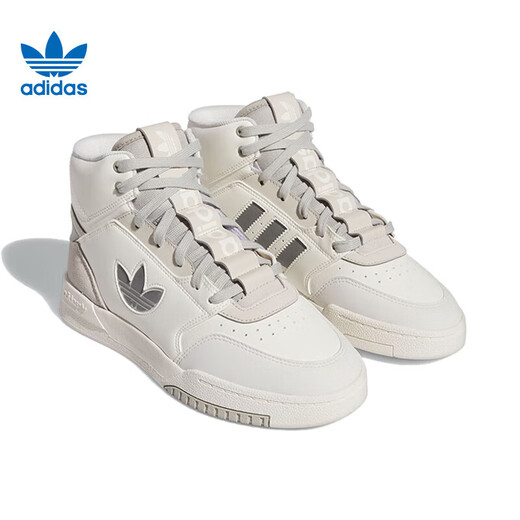 Adidas offizielle Clover-Frauenschuhe 2025 Neuer Drop Modetrend High-Top Leder Sports Schuhe Casual Schuhe If2694-Hanyu White/Grey 37