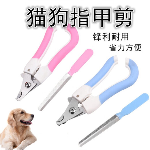 Tanizaki pet nail clippers cat nail clippers dog and cat universal animal nail clippers pet nail clippers sharp #nail scissors + file (blue)