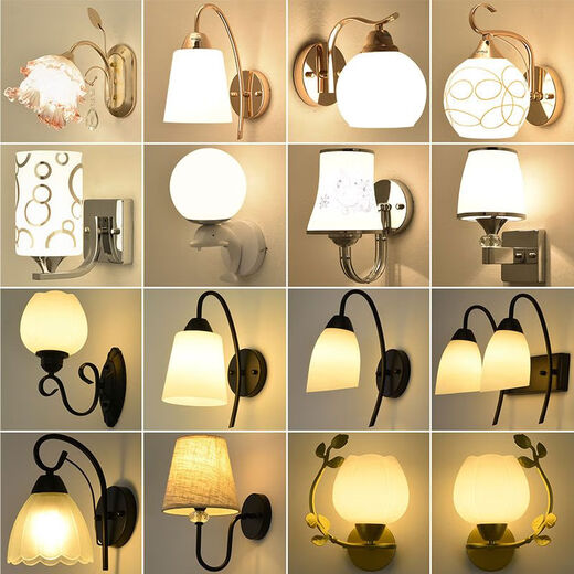 Yaotian wall lamp bedroom bedside lamp modern minimalist living room study creative wall lamp Nordic staircase aisle led lamp YH8195-1 three-color light