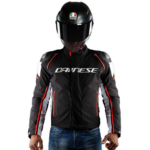 DAINESE/丹尼斯 RACING 3 D-DRY赛车服防风防雨四季摩托车骑行服防摔夹克 684/黑-黑-红 54