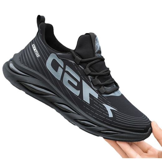 
Breathable mesh shoes for men's soft sole work shoes lightweight and fashionable versatile casual shoes for men's sports running shoes 730-Orange 44 (270mm)