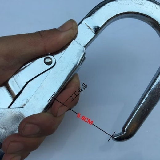 Outdoor hook, high-altitude work safety belt, large hook, large opening hook, insurance hook, steel pipe, large galvanized chrome hook SN galvanized large hook