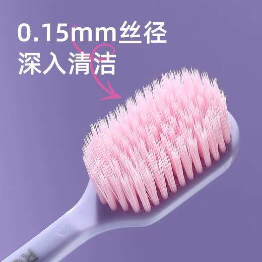 RAOYI high density toothbrush soft bristles 101 hole thin wide head 60s quick brush to relieve sensitive gum protection 3 pieces