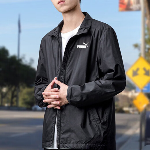 
Puma (PUMA) official jacket for men 25 summer new style breathable fast drying ice silk woven windproof trend sports and casual jacket for men [main recommendation] woven stand collar/inner net lining/quick drying M /175/96A
