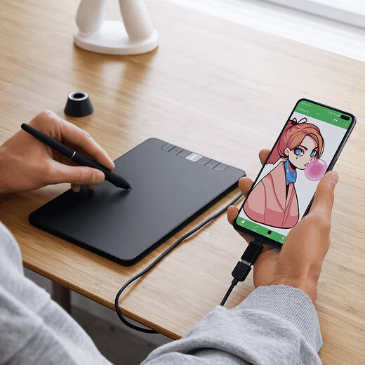 VEIKK HK650 digital tablet 6X4 inch small VEIKK tablet tilt pen pressure hand-drawing tablet 290 points/second high-speed reading drawing tablet