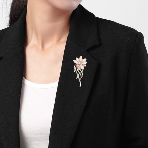 SENDME flower brooch women's corsage accessories women's suit jacket clothing birthday gift 3-piece brooch rose gift box