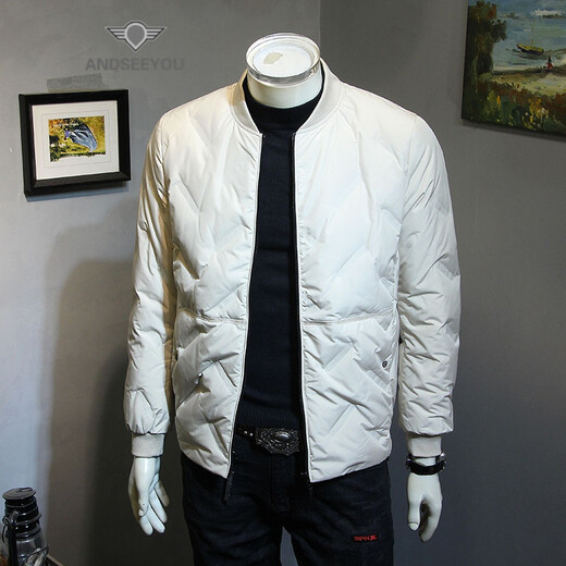 ANDSEEYOU Brand Men's Down Jacket New Winter Trendy and Handsome Casual Jacket Youth Down Top Boutique Men's Clothing WSY-Y9856 Black L
