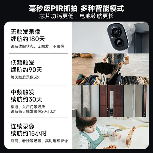 Shenmou Door Door Supillance Corridor Camera Plug-монитор беспроводной Wi-Fi Home Security Зарядка аккумуляторных батареи на открытом воздухе с высокой четкой мобильный телефон удаленное антикрат без удара BC22 White Camera + 32G Card [Classic Model] 1080p HD BC22