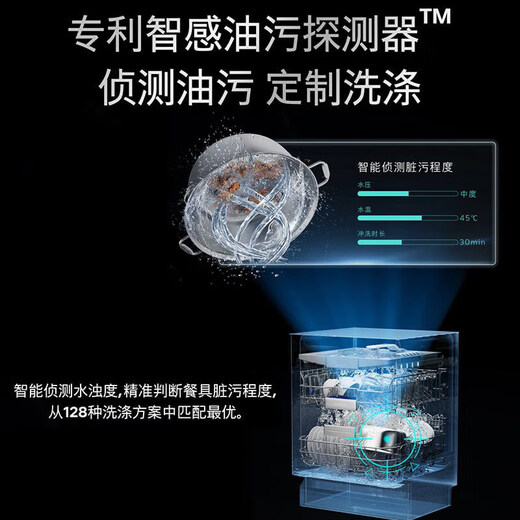 SIEMENS Intelligent Cleaning Rubik's Cube 18/20+2 sets of large-capacity built-in dishwashers Five-star sterilizing crystal bud drying 240h antibacterial storage AI intelligent washing micron steam washing subsidy 20% Classic hot style 18 sets丨Yao Steel Black-SJ45ZC24MC