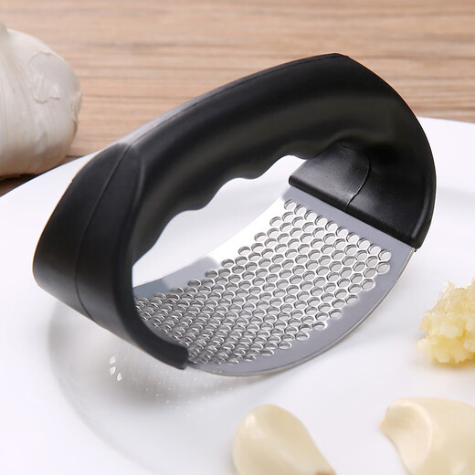 Yuanzhongxiang Garlic Grinder New Ring-shaped Stainless Steel Garlic Pounder Garlic Clamp Artifact Garlic Peeling Home Kitchen Gadget 1