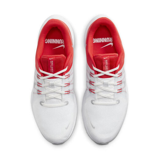 耐克（NIKE）官方QUEST 4男公路跑步鞋耐力跑透气轻便缓震DA1105 100白色/狼灰/椒红/白金色/浅银 46