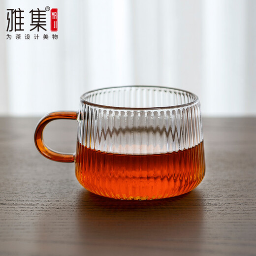 Yaji tea cup, ridge shadow tea cup, heat-resistant transparent small tea cup, petty bourgeoisie cup, tea cup, kung fu tea set, tea set accessories