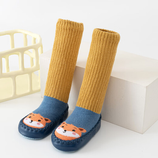 SexeMara baby shoes and socks for children autumn and winter baby long tube floor socks for children girls newborn baby toddler socks light pink rabbit socks 11cm long (suitable for 0-6 months)